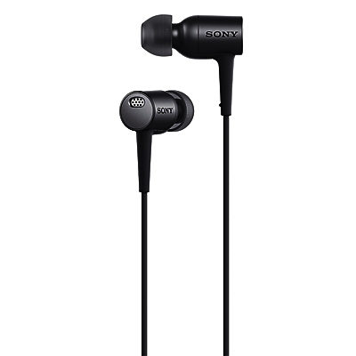 Sony MDR-EX750 h.ear High Resolution Noise Cancelling In-Ear Headphones with In-Line Mic/Remote Charcoal Black